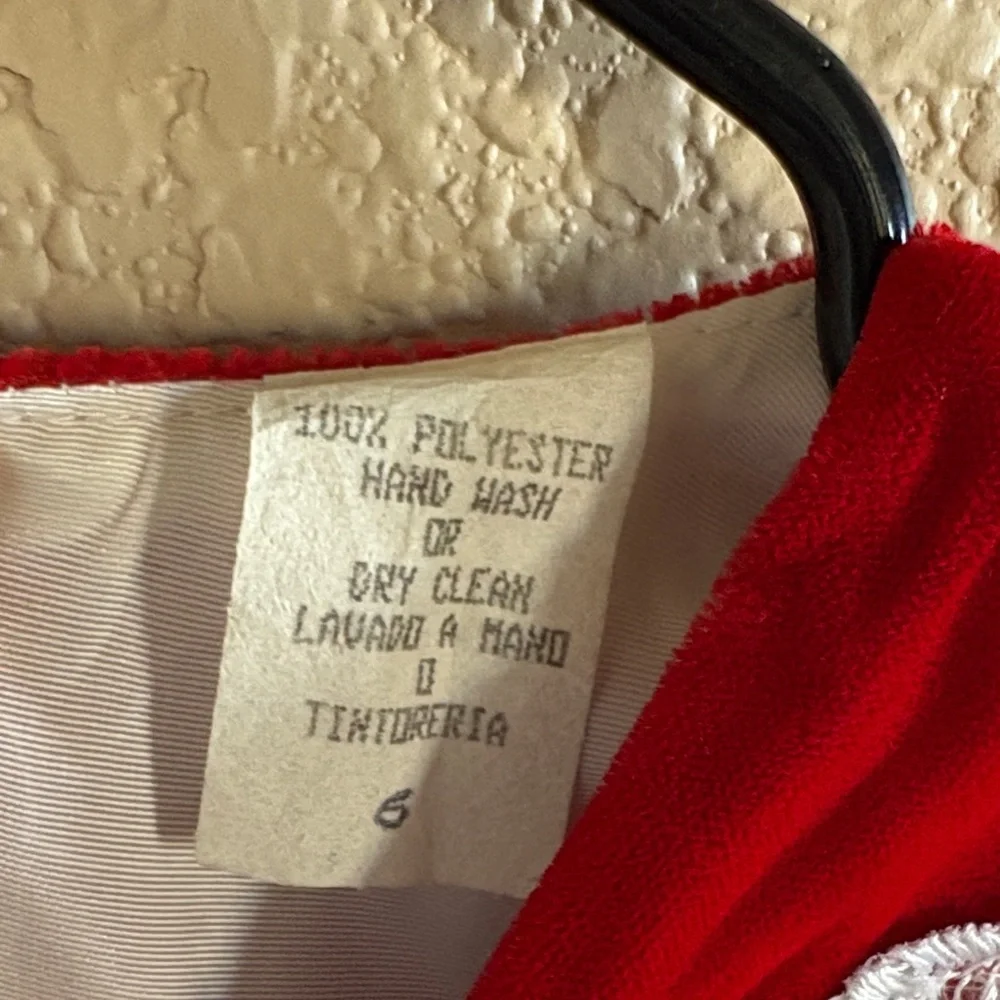 Vintage Elegant Red and White Kids Formal Dress